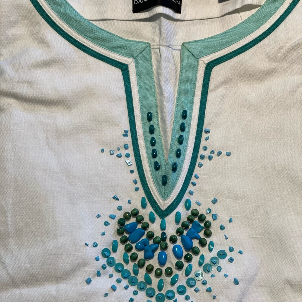 White beaded tunic